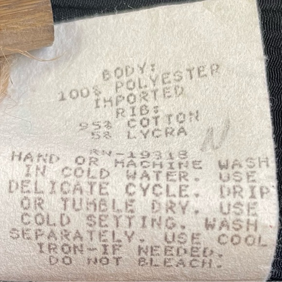 Vintage 80s retro color block casual black and white top - Picture 11 of 13